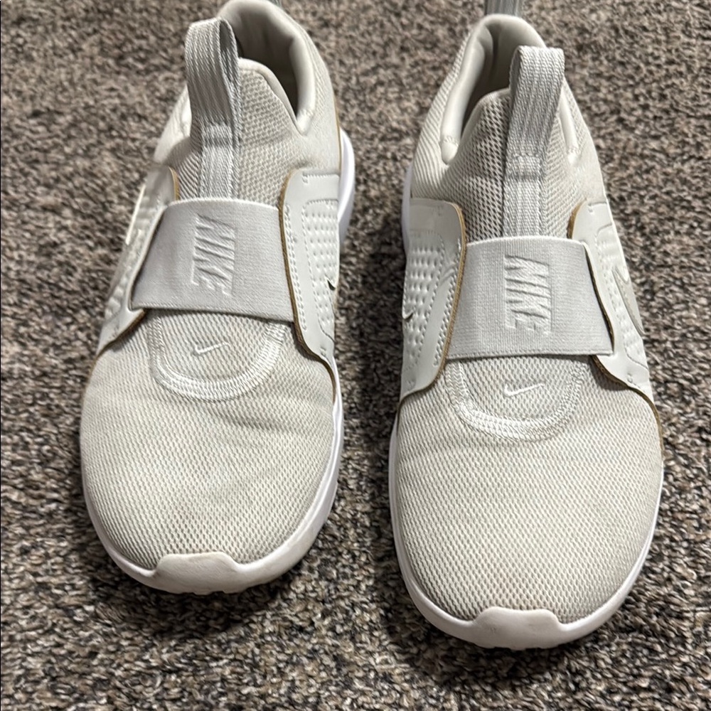 Nike White Slip-On Sneakers